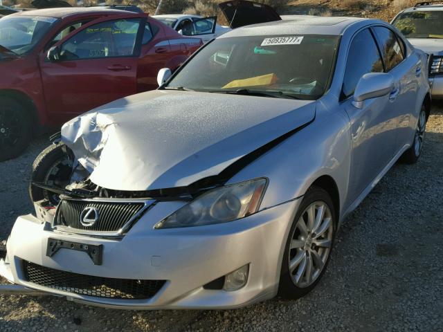 JTHCK262665007556 - 2006 LEXUS IS 250 SILVER photo 2