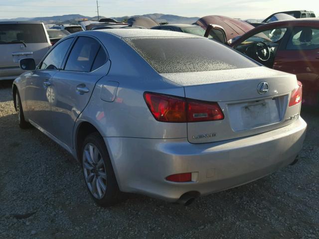 JTHCK262665007556 - 2006 LEXUS IS 250 SILVER photo 3