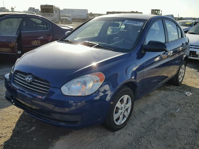 KMHCM46C09U299985 - 2009 HYUNDAI ACCENT GLS BLUE photo 2