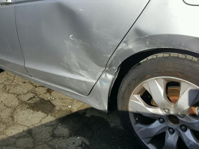 1HGCP26879A145322 - 2009 HONDA ACCORD EXL SILVER photo 9