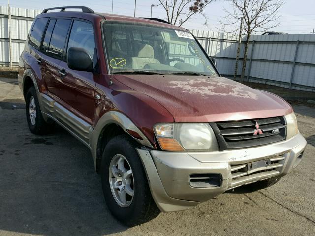 JA4MW31R11J007771 - 2001 MITSUBISHI MONTERO XL RED photo 1