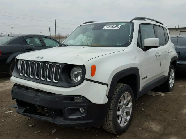 ZACCJBBT1GPD53042 - 2016 JEEP RENEGADE L WHITE photo 2