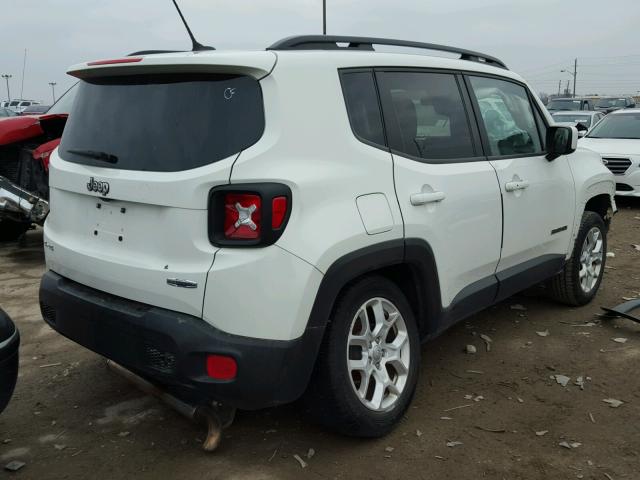 ZACCJBBT1GPD53042 - 2016 JEEP RENEGADE L WHITE photo 4