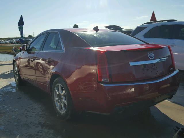 1G6DF577X90166977 - 2009 CADILLAC CTS BURGUNDY photo 3