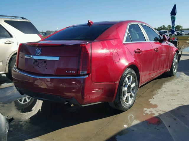 1G6DF577X90166977 - 2009 CADILLAC CTS BURGUNDY photo 4