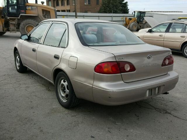 1NXBR12E92Z629356 - 2002 TOYOTA COROLLA CE TAN photo 3