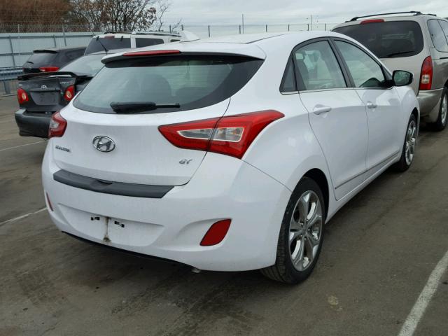 KMHD35LH3EU229551 - 2014 HYUNDAI ELANTRA GT WHITE photo 4