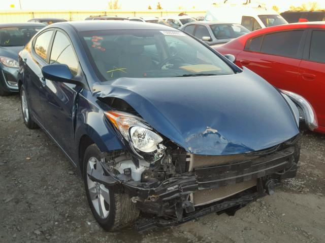 KMHDH4AE6DU988889 - 2013 HYUNDAI ELANTRA GL BLUE photo 1