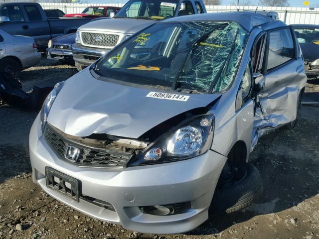 JHMGE8H58DC056995 - 2013 HONDA FIT SPORT SILVER photo 2