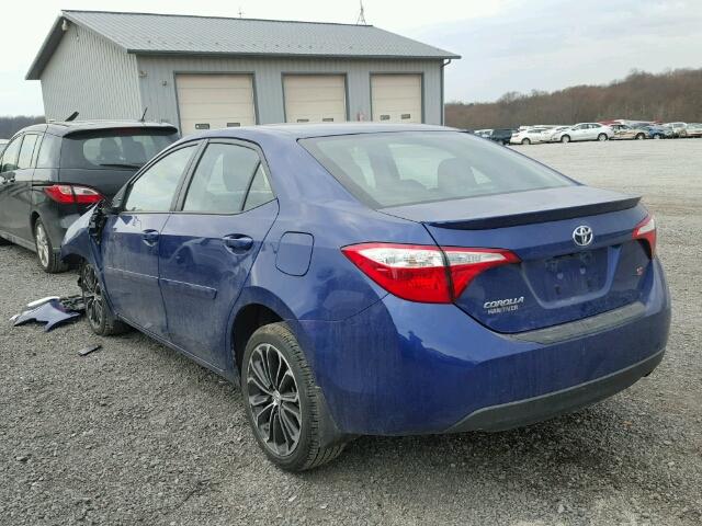 2T1BURHE7GC481530 - 2016 TOYOTA COROLLA L BLUE photo 3