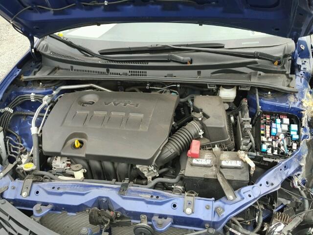 2T1BURHE7GC481530 - 2016 TOYOTA COROLLA L BLUE photo 7