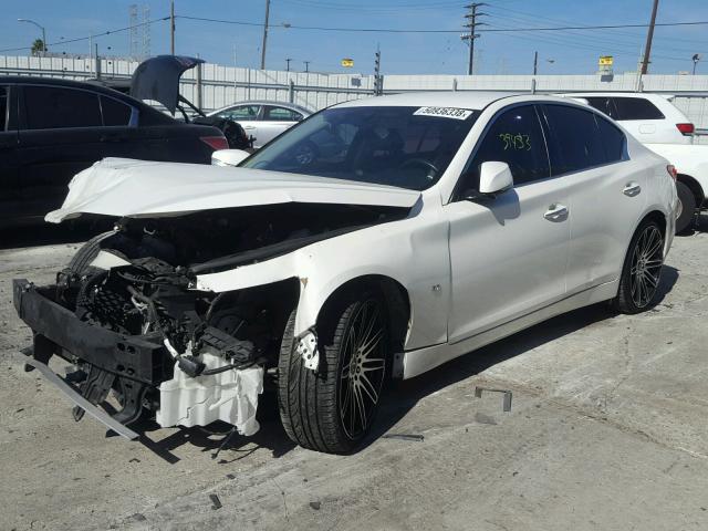 JN1BV7AP6EM693237 - 2014 INFINITI Q50 BASE WHITE photo 2