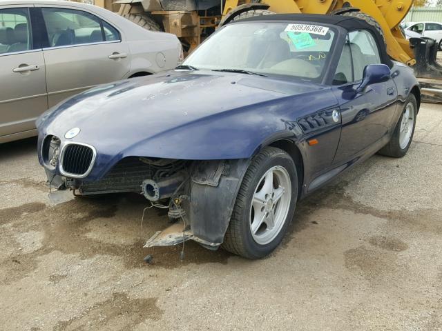 4USCH7320VLB77940 - 1997 BMW Z3 1.9 BLUE photo 2