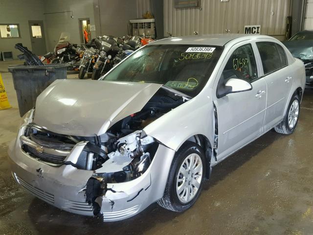 1G1AD5F51A7243374 - 2010 CHEVROLET COBALT 1LT GRAY photo 2