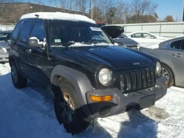 1J4GL48K83W732598 - 2003 JEEP LIBERTY SP BLACK photo 1