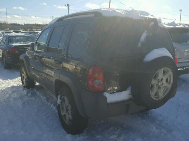 1J4GL48K83W732598 - 2003 JEEP LIBERTY SP BLACK photo 3