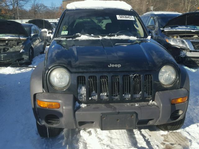 1J4GL48K83W732598 - 2003 JEEP LIBERTY SP BLACK photo 9