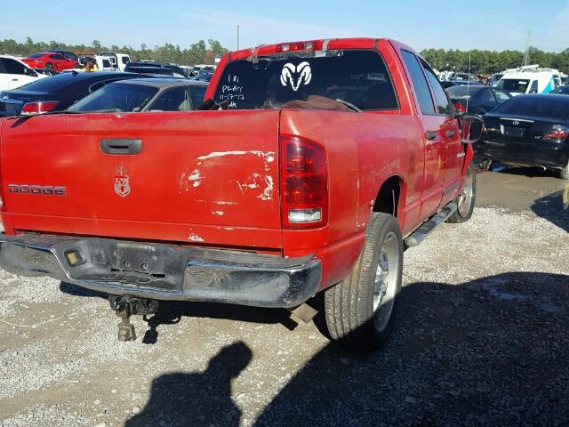 1D7HA18NX3S236823 - 2003 DODGE RAM 1500 S RED photo 4