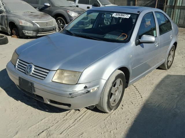 3VWSK69M61M107139 - 2001 VOLKSWAGEN JETTA GLS SILVER photo 2