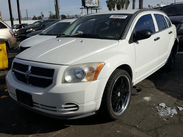 1B3HB48B27D595285 - 2007 DODGE CALIBER SX WHITE photo 2