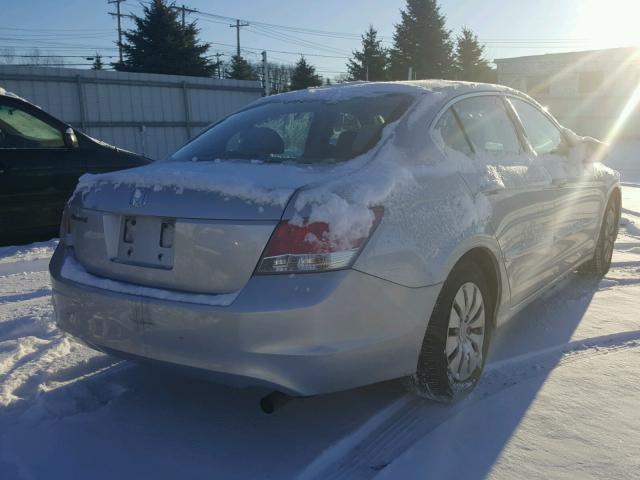 1HGCP26369A077941 - 2009 HONDA ACCORD LX SILVER photo 4