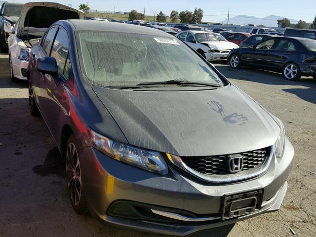 19XFB2F5XDE253522 - 2013 HONDA CIVIC LX GRAY photo 1