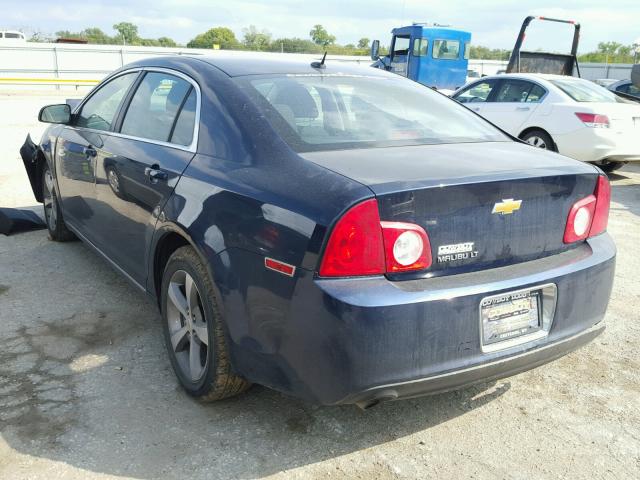 1G1ZC5E13BF324405 - 2011 CHEVROLET MALIBU 1LT BLUE photo 3