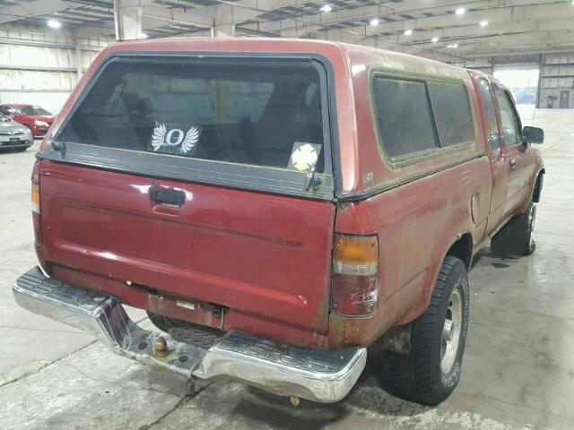 JT4VN13D5N5091725 - 1992 TOYOTA PICKUP 1/2 RED photo 4