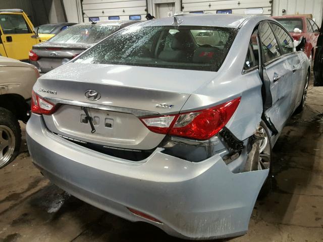 5NPEC4AB5BH218834 - 2011 HYUNDAI SONATA SE BLUE photo 4