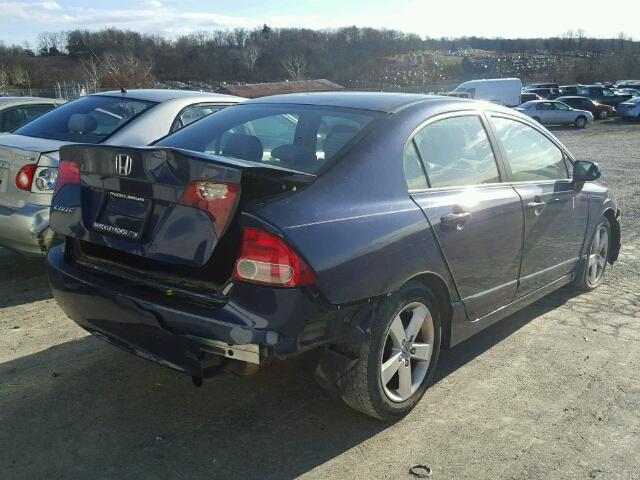 1HGFA15818L002654 - 2008 HONDA CIVIC EX 蓝色 照片 4