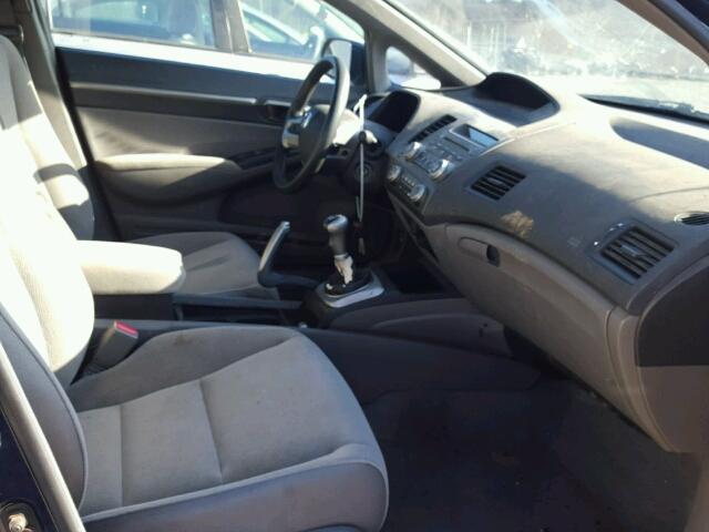 1HGFA15818L002654 - 2008 HONDA CIVIC EX 蓝色 照片 5