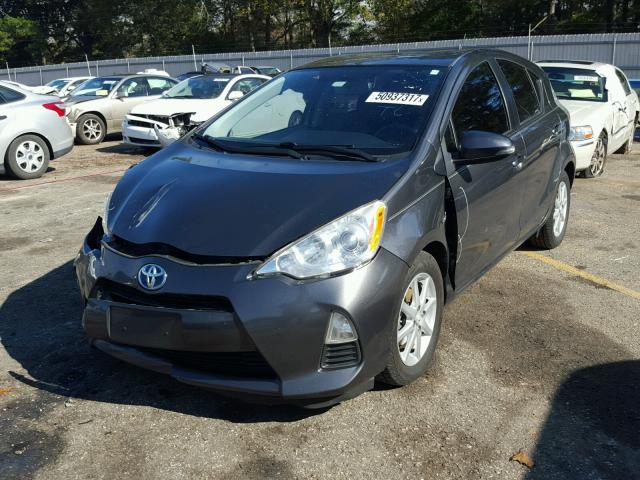 JTDKDTB37C1010495 - 2012 TOYOTA PRIUS C GRAY photo 2