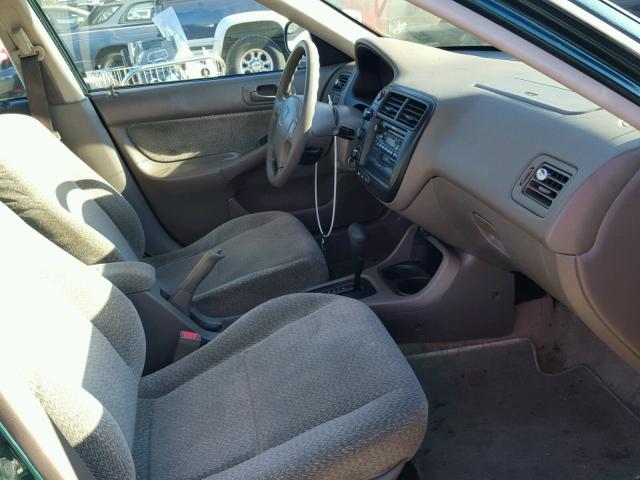 1HGEJ8649YL033957 - 2000 HONDA CIVIC EX 绿色 照片 5