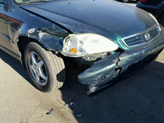 1HGEJ8649YL033957 - 2000 HONDA CIVIC EX 绿色 照片 9