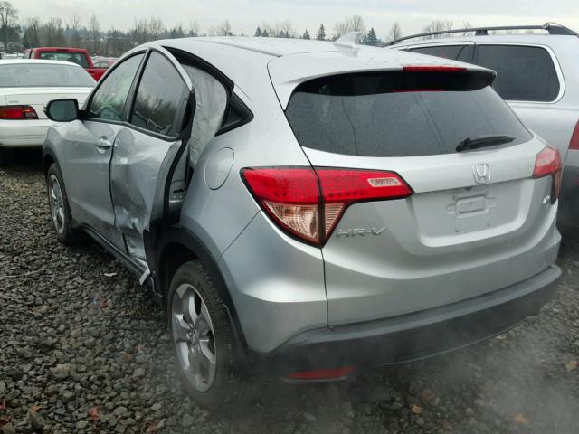 3CZRU6H55GM767584 - 2016 HONDA HR-V EX SILVER photo 3