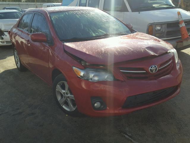 2T1BU4EE4DC953752 - 2013 TOYOTA COROLLA BA RED photo 1