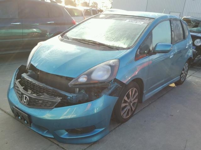 JHMGE8H52CC006544 - 2012 HONDA FIT SPORT TURQUOISE photo 2