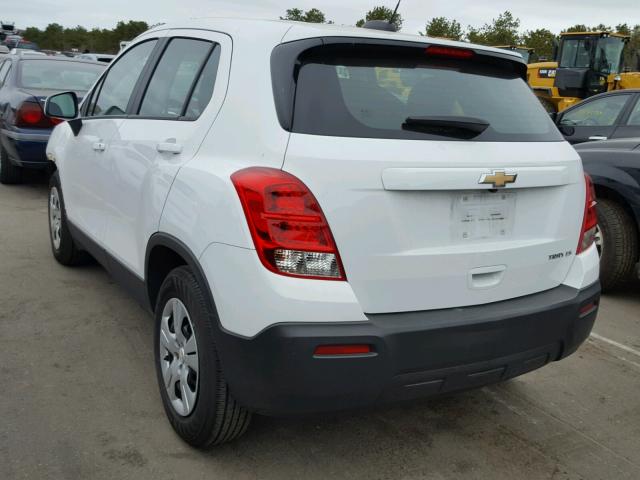 KL7CJKSB5GB637465 - 2016 CHEVROLET TRAX LS WHITE photo 3