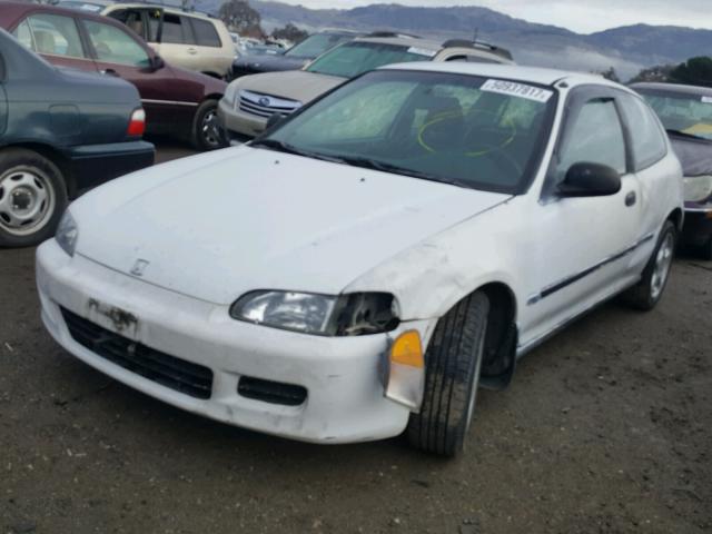 2HGEH246XPH521064 - 1993 HONDA CIVIC DX WHITE photo 2