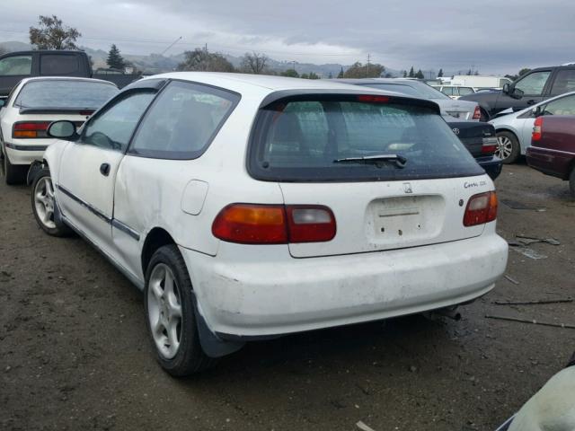 2HGEH246XPH521064 - 1993 HONDA CIVIC DX WHITE photo 3