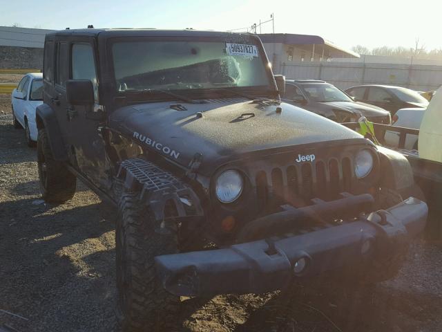 1C4BJWFG0DL505683 - 2013 JEEP WRANGLER U BLACK photo 1