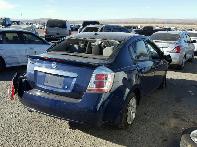 3N1AB6AP2BL705422 - 2011 NISSAN SENTRA 2.0 BLUE photo 4