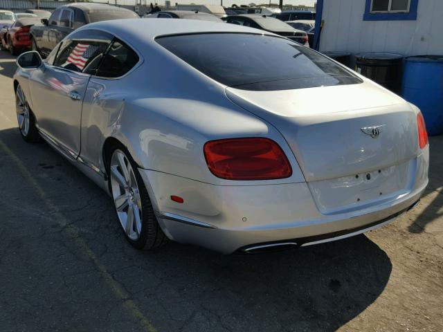 SCBFR7ZA5CC073035 - 2012 BENTLEY CONTINENTA SILVER photo 3