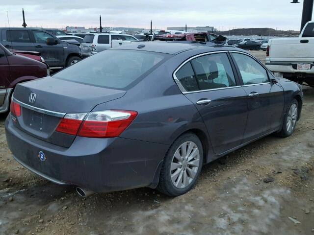 1HGCR2F88DA802678 - 2013 HONDA ACCORD EXL BLUE photo 4