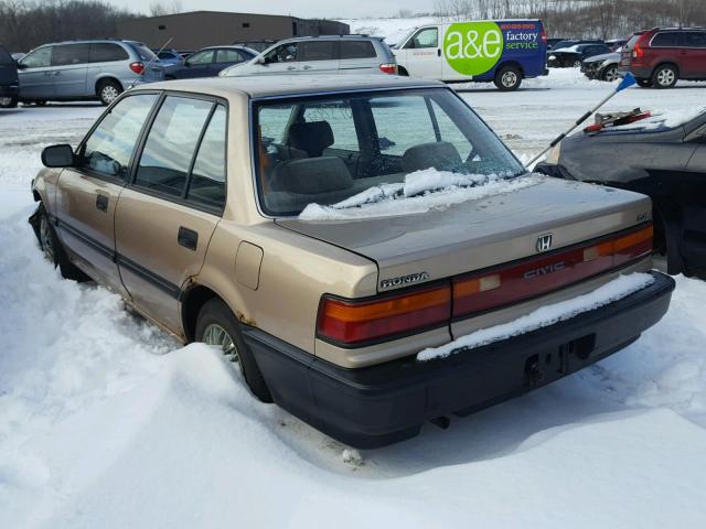 1HGED3648LA045371 - 1990 HONDA CIVIC DX GOLD photo 3