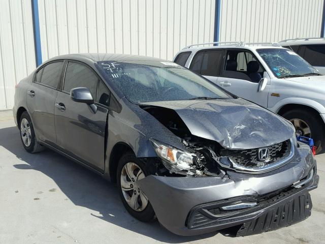 19XFB2F50DE039817 - 2013 HONDA CIVIC LX GRAY photo 1