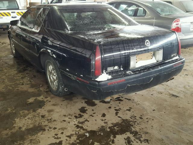 1G6ET1294YU145077 - 2000 CADILLAC ELDORADO T BLACK photo 3