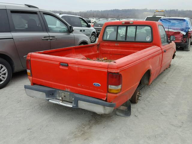 1FTCR10UXRUC47088 - 1994 FORD RANGER RED photo 4