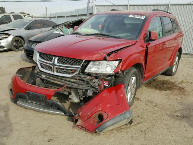 3C4PDDBG6CT289719 - 2012 DODGE JOURNEY SX RED photo 2