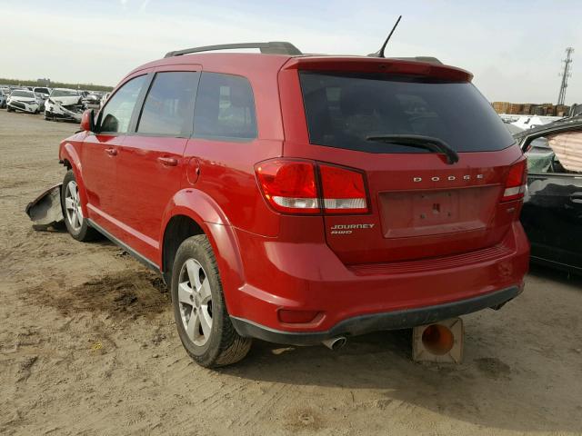 3C4PDDBG6CT289719 - 2012 DODGE JOURNEY SX RED photo 3